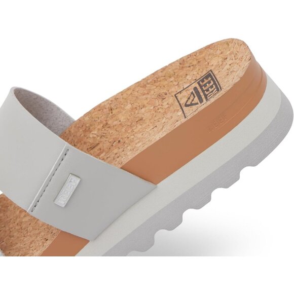 Women's Slide Sandal Snake Duo Open Toe Slip-on Hi Platform Heel Double Strap - Picture 7 of 7